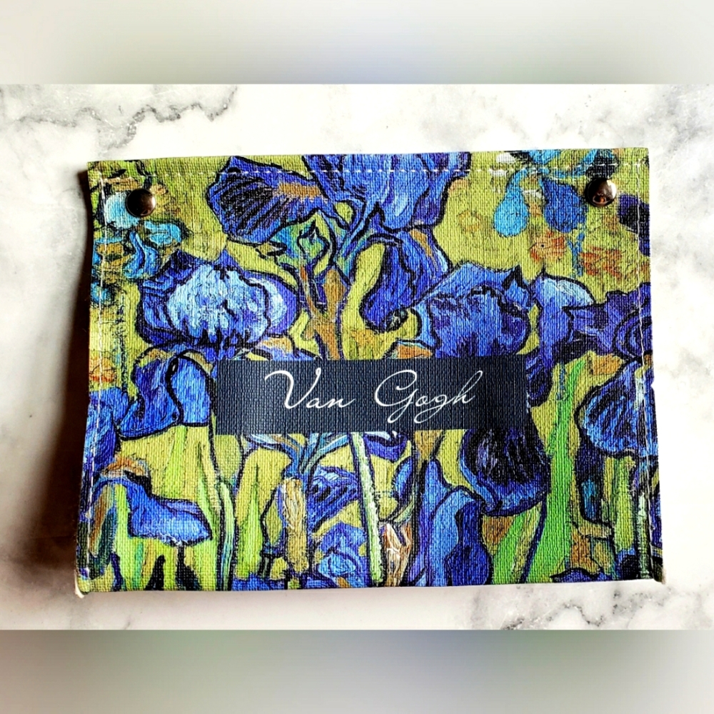 Vincent Van Gogh Iris Cosmetic Bag Clutch NEW